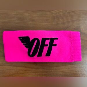 Off white hot pink socks size small